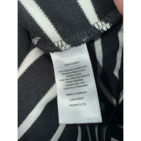 Talbots Striped Knee Length Sleeveless 100% Cotton Dress MEDIUM #757 - Image 5
