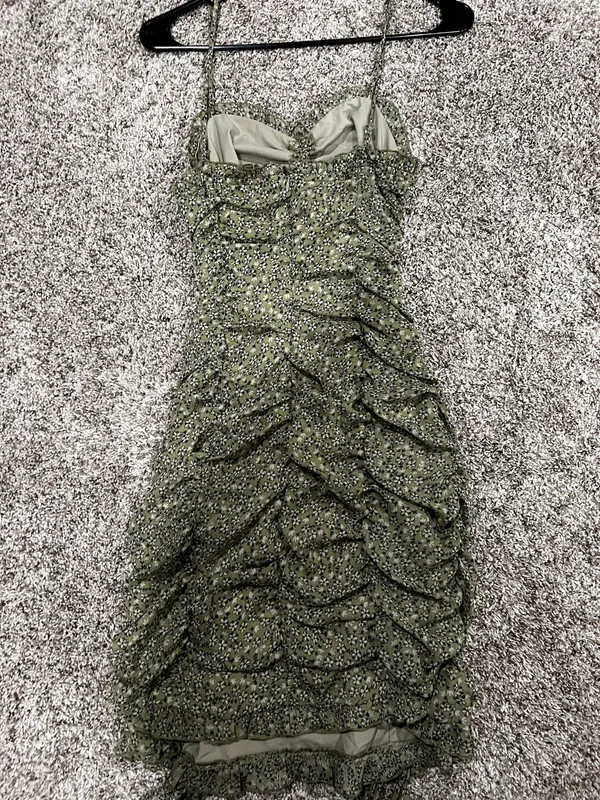 Lane 201 Olive Mini Dress - Image 4