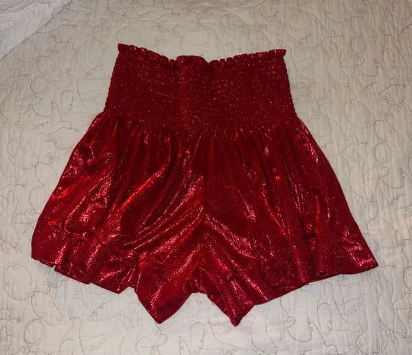 The Pants Store Queen of Sparkles Red Skort - Image 4