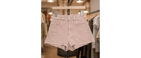 High Waisted Light Pink Shorts Coquette Soft Girl Y2K Size 4 - Image 5