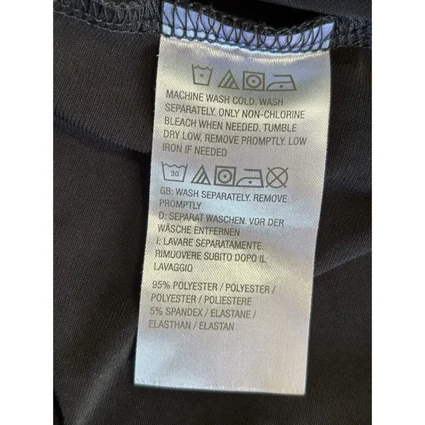 Susan Graver Black Long‎ Sleeve Flowy Blouse Size Large Relaxed Lightweight - Image 7