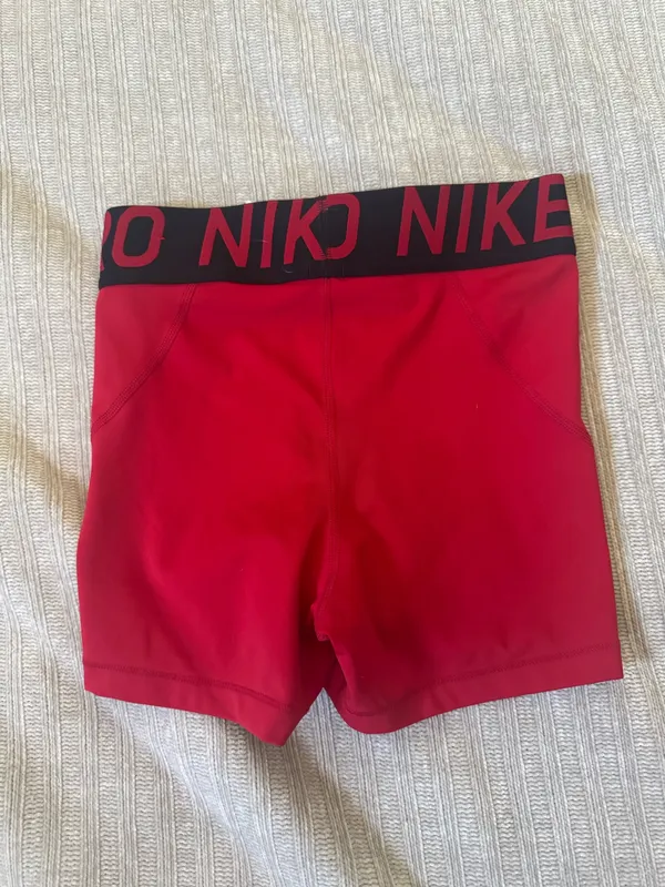 Red Nike Pro Shorts - Image 2