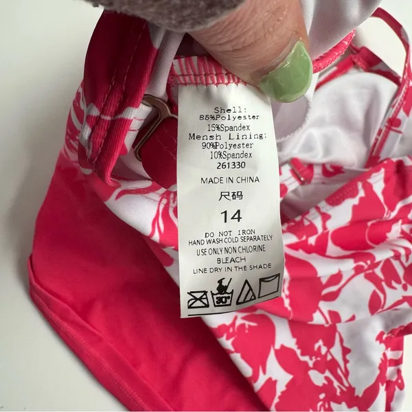Floral tankini top Size 14 - Image 5