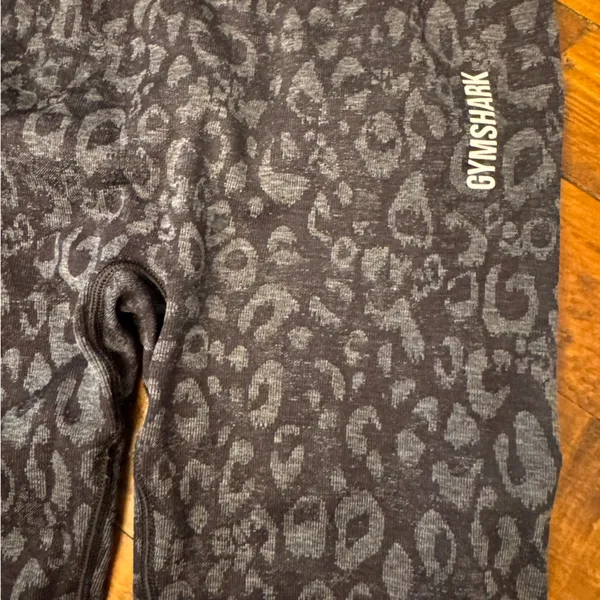 GYMSHARK Black Leopard Seamless Leggings‎ - Image 4