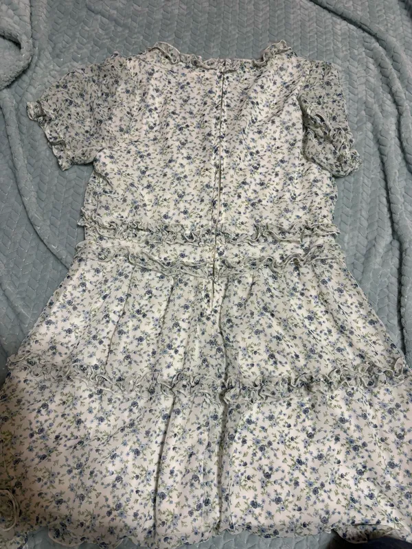 Altar'd State Dress Floral Blue - Image 3