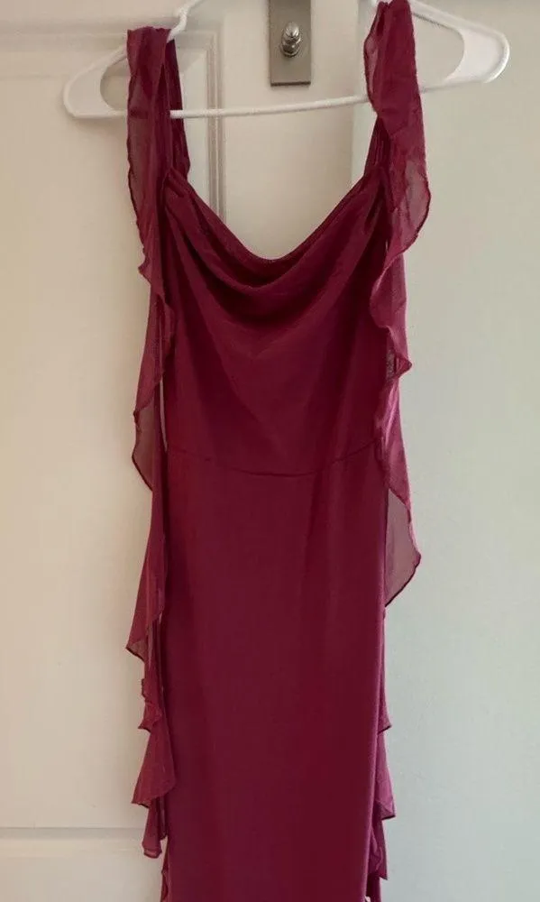 Cider NWT - Mesh Ruffle Hem Maxi Dress - Image 5