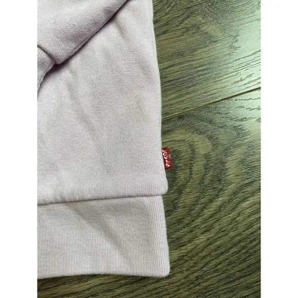 EUC Womens Levi's Long Sleeve Sweatshirt Crewneck Pink Floral Logo‎ Size 3XL - Image 6