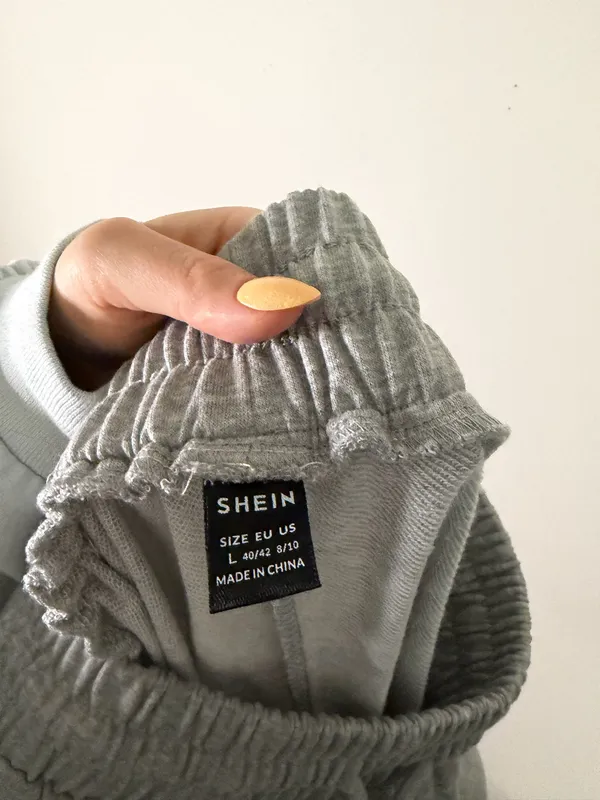 SheIn Women’s Gray Wide-Leg Sweatpants - Image 4