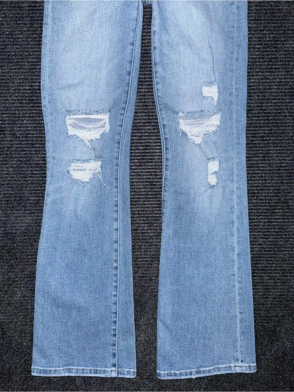 Buckle BKE Billie Slim Fit High Rise Bootcut Stretch Jeans 26 x 31.5 Distressed - Image 4