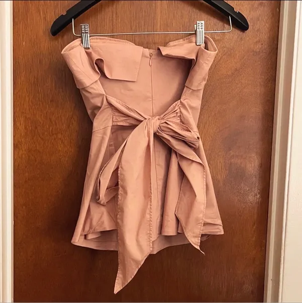 New York & Company Pink Strapless Top - Image 2