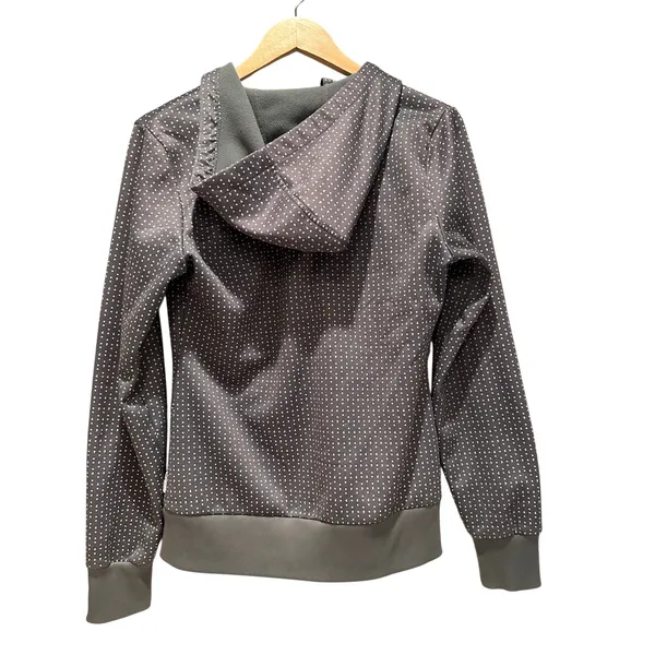 Burton‎ Dry Ride Green Polka Dot Full Zip Hooded Sweatshirt Size Medium - Image 2