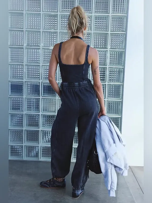 Free People Inbound Onesie - Black - Image 2
