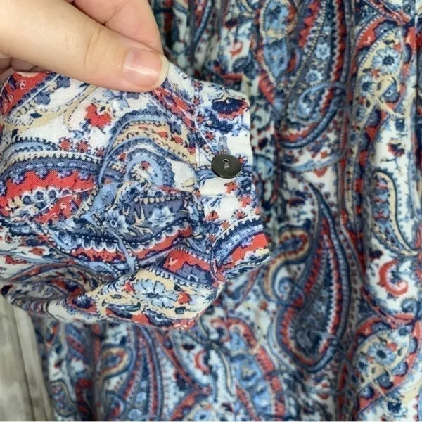 J. Jill Blue Paisley Popover •Medium Petite - Image 3