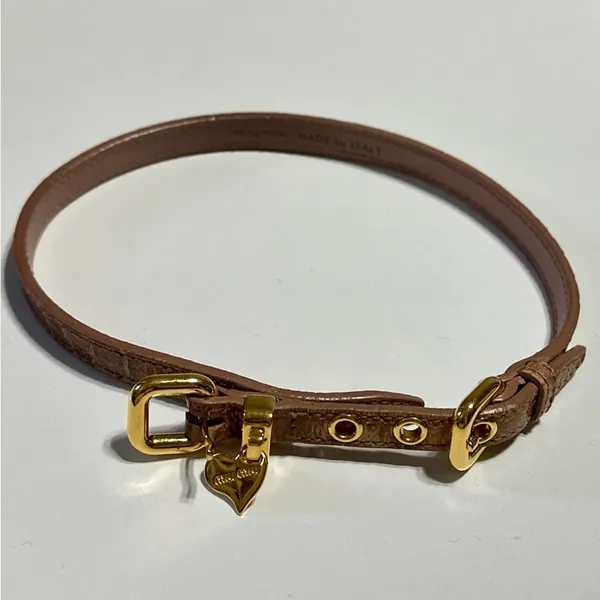 Miu Miu Authentic heart bracelet leather - Image 4