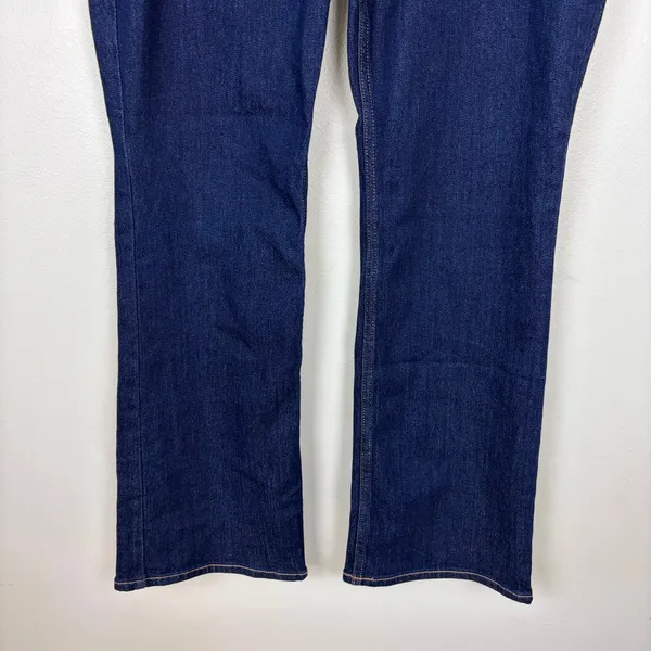 Old Navy Mid-Rise Wow Boot-cut Dark Wash Jeans Denim Casual NWT Size 14 Short‎ - Image 4