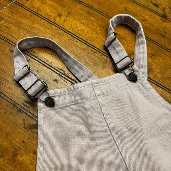 Indigo Rein Women‎ Lavender Cotton Twill Overall Dress Pinafore Small - Image 3