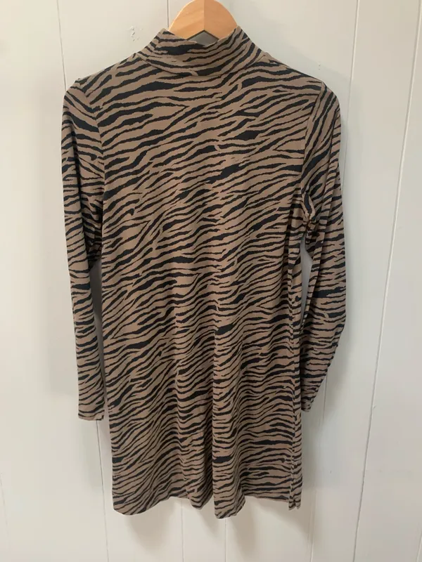 NWT AE Studio Animal Print Long Sleeve Mini Dress Large - Image 3