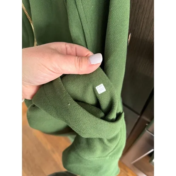 Lululemon Scuba Oversized Funnel-Neck Half Zip *Long Rainforest Green / Gold xxl - Image 4