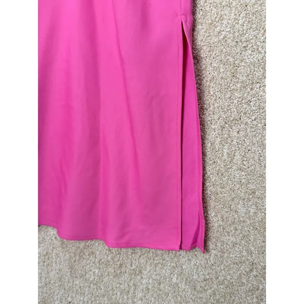 Imperfect pink slip dress vneck midi dress sleeveless slits medium wedding guest - Image 5