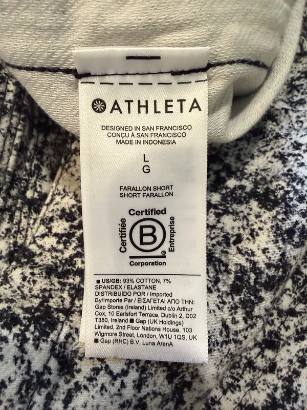 Athleta Farallon Shorts Black White - Image 6