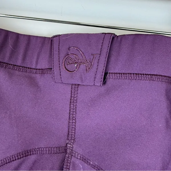 Ovation Equinox Pull On Knee Patch Winter Breeches Women's Size M 28 Purple - Image 7