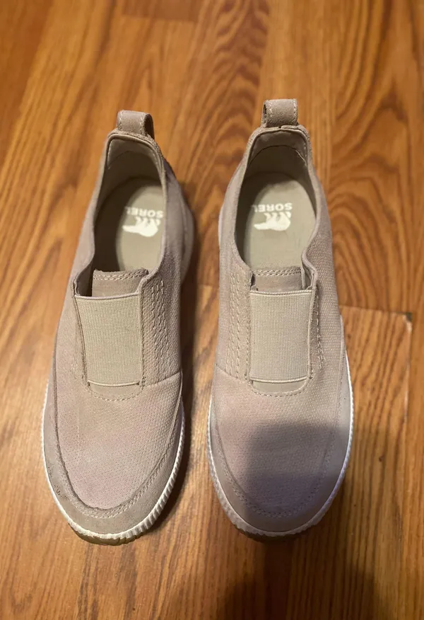 Sorel : out n about tan slip on women's shoes soft taupe size 7 - Image 4