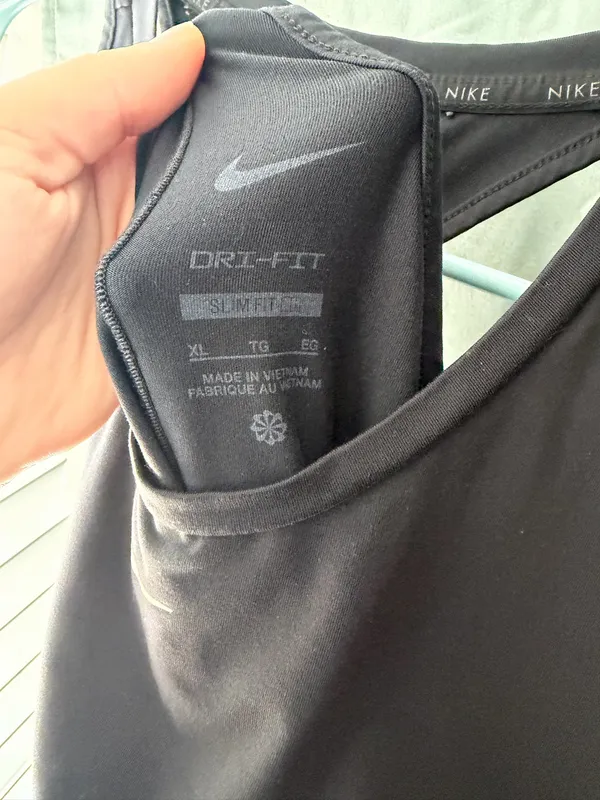 Nike Dri-FIT Black Racerback Athletic Tank Top - Image 4