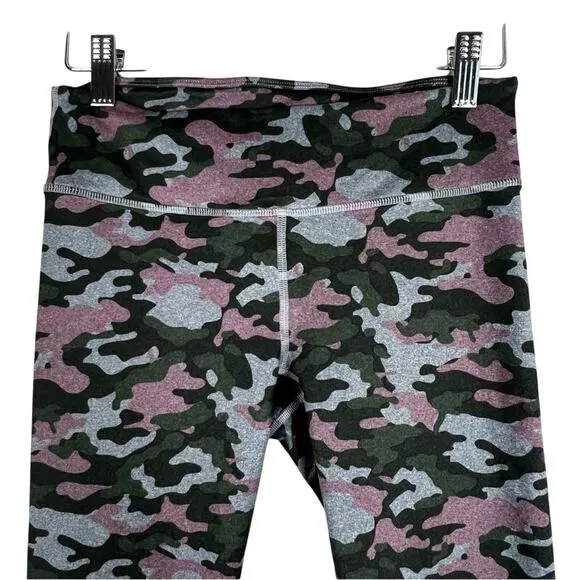 Fabletics Define Powerhold Leggings Womens S‎ Rosebloom Pink Green Gray Camo - Image 4