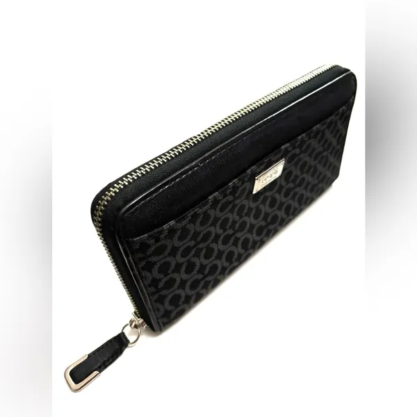 Coach Madison needlepoint accordian wallet op art fabric - Image 6