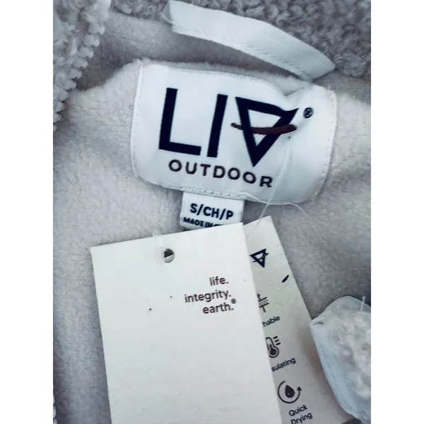 Liv Outdoor Womens Small Quilted Fleece Lined Jacket Neutral Outdoor‎ Hiking - Image 7
