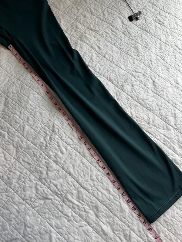 Athleta Elation Ultra High Rise Straight Leg Pants Small Pine Green - Image 7