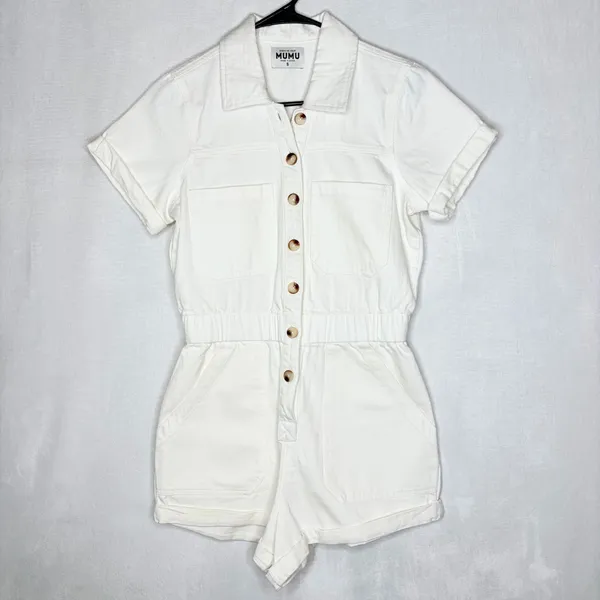 Show Me Your Mumu White Cannon Romper - Image 3