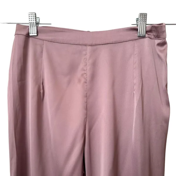 SUPERDOWN‎ Evelina Satin Flare Pant Mauve Small - Image 4