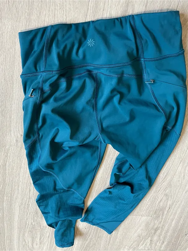 Athleta Teal Performance Leggings - Image 3