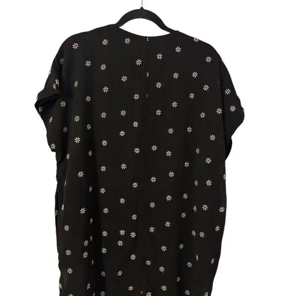 By Together Black/ Gold‎ Star Oversized Tunic/Mini Dress with pockets Size S - Image 2
