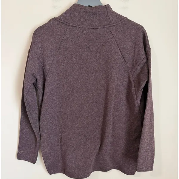 Arcteryx Laina Sweater Womens S Purple Funnel Neck Knit Pullover Top - Image 3