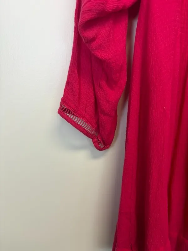 Free People Go Lightly Pink V Neck Dress - Image 5