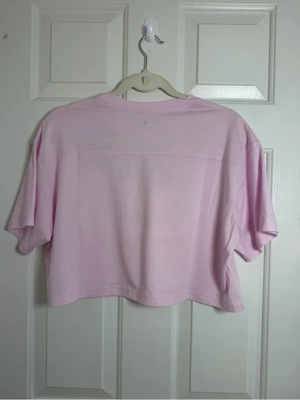 Converse Pink Strawberry Graphic Crop Tee - Image 3