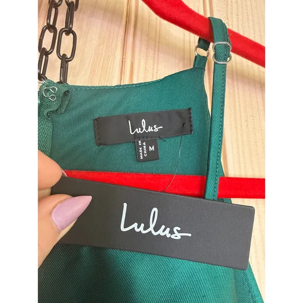 Lulus Broadway Show Emerald Green High-Low Gown Ball Prom Event Classy Medium - Image 8