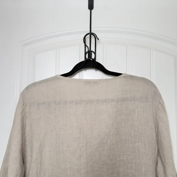 Orange Amore Made In Italy Small V Neck Top Langelook Old Money Cottagecore Top - Image 4