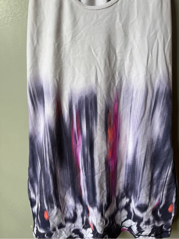 Lululemon Racerback Tank Top Purple Abstract Floral Athletic Yoga - Image 2
