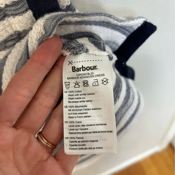 Barbour Women’s Newhaven Dress in Chambray Stripe - Size 8 - Image 7