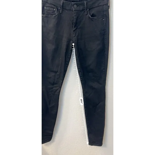 Mother‎ Denim The Looker Black Denim Women's Jeans 27 - Image 6