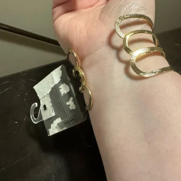 Nordstrom Rack Cuff Silver Textured‎ Bracelet - NWT - Image 4