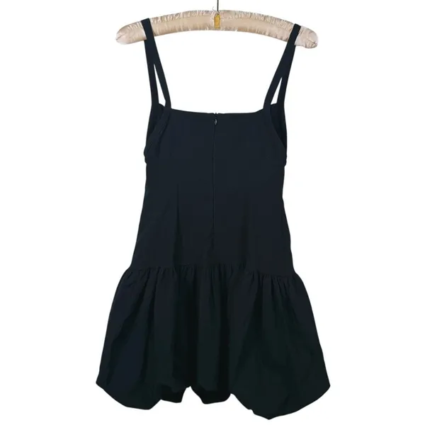 Zara Cut Out Balloon Mini Dress Size M Black Coquette Cocktail Party Event LBD - Image 4