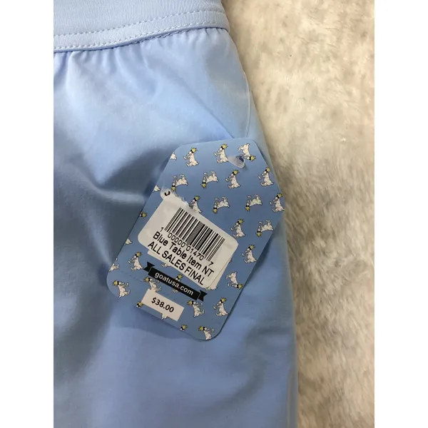 GOAT USA Womens Light‎ Blue High Waisted Athletic Running Shorts Size S NWT - Image 3