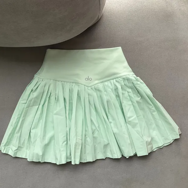 Alo Yoga Grand Slam Tennis Skirt Spearmint XXS - Image 7
