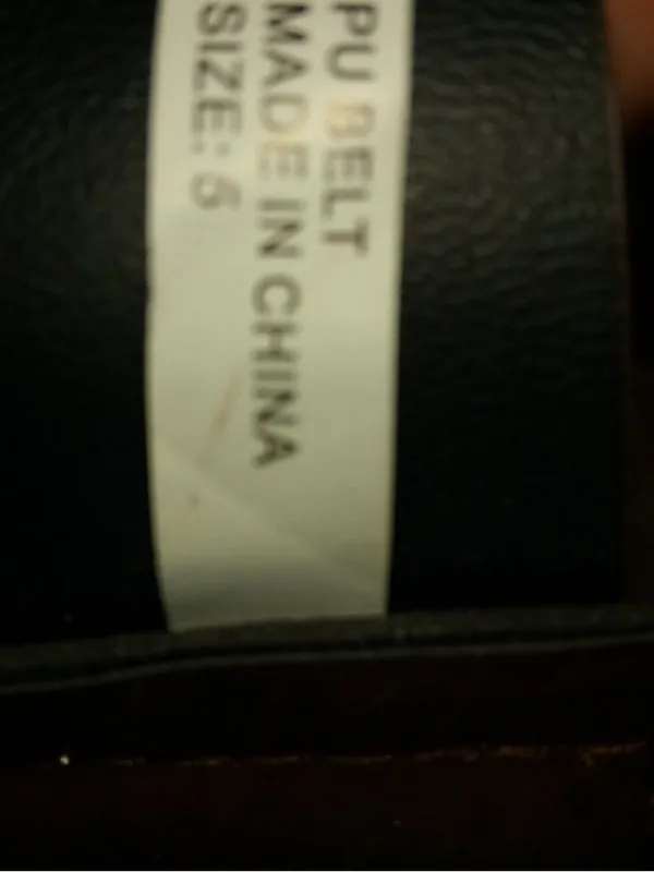 Source Unknown Beautiful S Mocha Perforated Casual Fashion Belt - Image 3