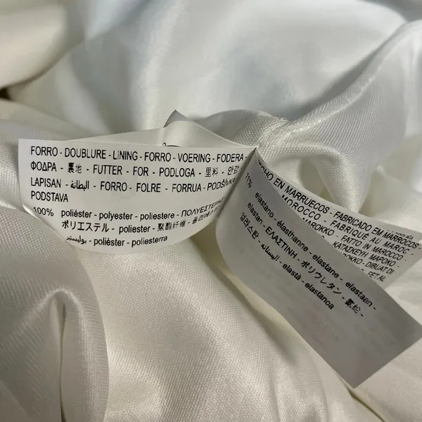 Zara White Satin Sweatheart Sleeveless Tube Mini A-Line Slip Tank Dress Size M - Image 5