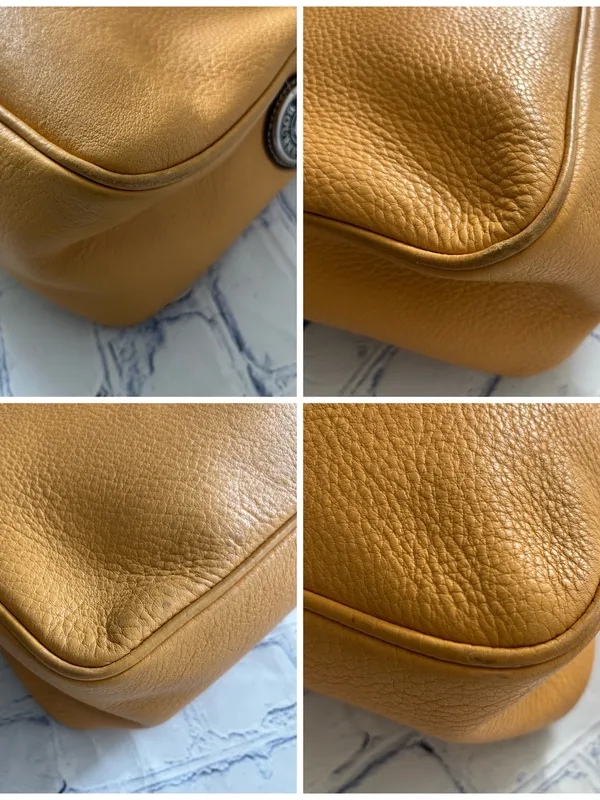Dooney & Bourke All Weather Leather 2 (AWL 2) mustard yellow Satchel /Crossbody - Image 9